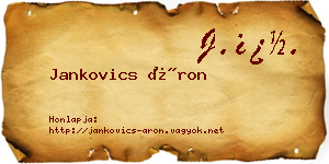 Jankovics Áron névjegykártya